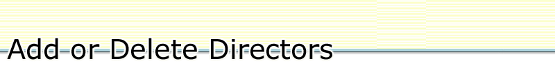 Add or Delete Directors