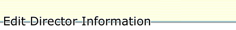Edit Director Information
